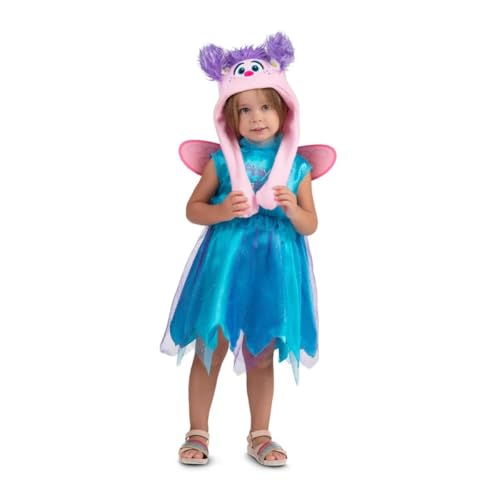 My Other Me Abby Surprise Kostüm für Mädchen, blau und rosa, mit Kleid, Hut mit Flügeln und Flügeln, Größe 12-24 Monate. Geben Sie Ihrer Fantasie Flügel. von My Other Me