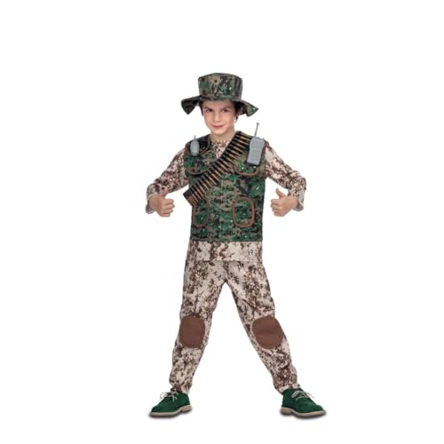 My Other Me Armeekostüm für Kinder, Unisex, grün und braun, mit Hemd, Weste, Hut, Gürtel, Granate und Walkie-Talkie, Größe 5-6 Jahre. Gehen Sie ins Abenteuer im Militärstil My Other Me Armeekostüm für Kinder, Unisex, grün und braun, mit Hemd, Weste, Hut, Gürtel, Granate und Walkie-Talkie, Größe 5-6 Jahre. Gehen Sie ins Abenteuer im Militärstil von My Other Me