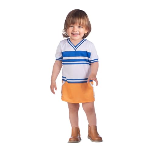 My Other Me Baby-Kostüm Nami mit weißem und orangefarbenem Kleid, Größe 24-36 Monate. Entdecken Sie die Magie in jedem Lächeln. von My Other Me