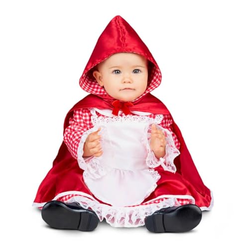 My Other Me Baby-Kostüm mit Kleid und Umhang in Rot, karierte Details und Schürze mit Spitze für Mädchen, Größe 12-24 Monate. Perfekt für unvergessliche Momente My Other Me Baby-Kostüm mit Kleid und Umhang in Rot, karierte Details und Schürze mit Spitze für Mädchen, Größe 12-24 Monate. Perfekt für unvergessliche Momente von My Other Me
