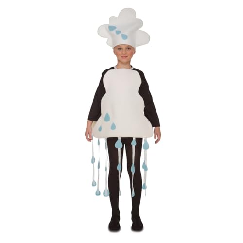 My Other Me Baby-Sturm-Kostüm, Unisex, Größe 1–2 Jahre, inklusive weißem Hut in Wolkenform, Latzhose mit hängenden Regentropfen, perfekt für regnerische Tage. My Other Me Baby-Sturm-Kostüm, Unisex, Größe 1–2 Jahre, inklusive weißem Hut in Wolkenform, Latzhose mit hängenden Regentropfen, perfekt für regnerische Tage. von My Other Me
