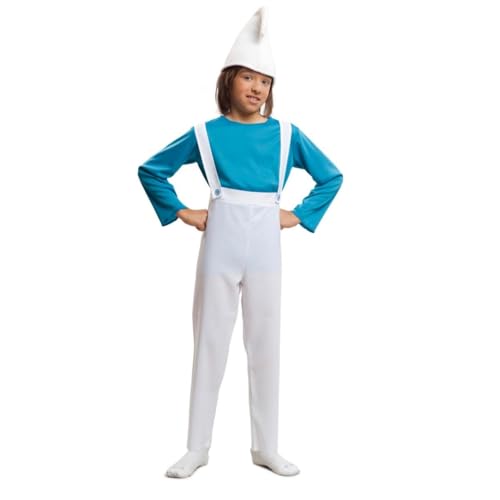 My Other Me Babywichtel-Kostüm für Kinder, mit T-Shirt, Hose und Hut in Blau und Weiß, Größe 12-24 Monate. Ein Hauch von Magie für jede Familienfeier von My Other Me
