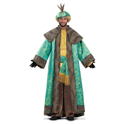 My Other Me Baltasar Kostüm für Erwachsene mit Robe, Mütze, Gürtel und Hemd in Grün und Braun, Größe M, erleben Sie die Majestät der Heiligen Drei Könige. My Other Me Baltasar Kostüm für Erwachsene mit Robe, Mütze, Gürtel und Hemd in Grün und Braun, Größe M, erleben Sie die Majestät der Heiligen Drei Könige. von My Other Me