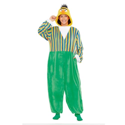 My Other Me Blas Schlafanzug für Erwachsene, Unisex, Größe XS. Enthält Overall mit Reißverschluss, grüne Hose und gestreifte Bluse mit Kapuze, die den Kopf des Charakters simuliert. My Other Me Blas Schlafanzug für Erwachsene, Unisex, Größe XS. Enthält Overall mit Reißverschluss, grüne Hose und gestreifte Bluse mit Kapuze, die den Kopf des Charakters simuliert. von My Other Me