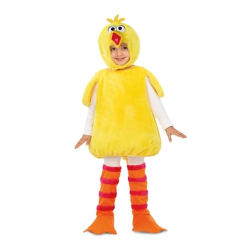 My Other Me Caponata-Kostüm für Kinder, Unisex, in Orange und Gelb, mit Kleid, Schwanz, Mütze, Fußstulpen und Beinstulpen, Größe 5-6 Jahre, perfekt für Karneval voller Lacher von My Other Me