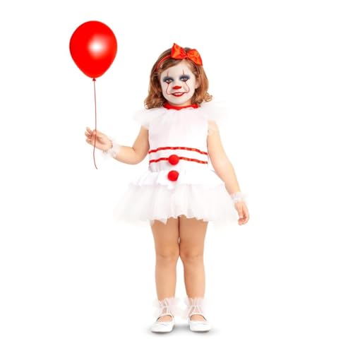 My Other Me Clown-Kostüm für Babys, Mädchen, mit Stirnband, Kragen, Kleid, Fußkettchen, Armreifen in Weiß und Rot, Größe 7-12 Monate, perfekt für eine Zirkus- oder Halloween-Party My Other Me Clown-Kostüm für Babys, Mädchen, mit Stirnband, Kragen, Kleid, Fußkettchen, Armreifen in Weiß und Rot, Größe 7-12 Monate, perfekt für eine Zirkus- oder Halloween-Party von My Other Me