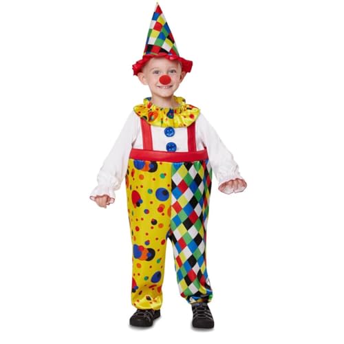 My Other Me Clown-Kostüm für Kinder, Unisex, mit Hut und Overall, mehrfarbig, Größe 3-4 Jahre. Bringen Sie alle auf jeder Party mit Ihrem einzigartigen Stil zum Lachen My Other Me Clown-Kostüm für Kinder, Unisex, mit Hut und Overall, mehrfarbig, Größe 3-4 Jahre. Bringen Sie alle auf jeder Party mit Ihrem einzigartigen Stil zum Lachen von My Other Me