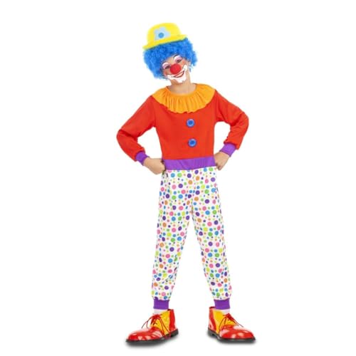 My Other Me Clown-Kostüm für Kinder, Unisex, mit Punktemuster in Rot und Weiß, rund, Größe 7-9 Jahre, leuchtet auf jeder Party mit ansteckender Freude. My Other Me Clown-Kostüm für Kinder, Unisex, mit Punktemuster in Rot und Weiß, rund, Größe 7-9 Jahre, leuchtet auf jeder Party mit ansteckender Freude. von My Other Me