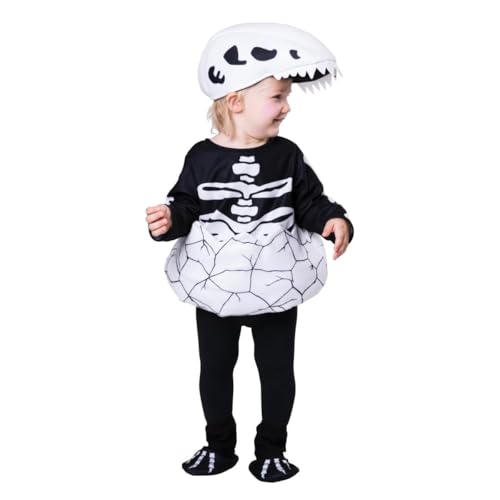 My Other Me Dinosaurier-Kostüm für Kinder, Unisex, mit Hut, Overall und Fußsack in Schwarz und Weiß, Größe 3-4 Jahre. Perfekt für einen Tag voller Jurassic-Abenteuer My Other Me Dinosaurier-Kostüm für Kinder, Unisex, mit Hut, Overall und Fußsack in Schwarz und Weiß, Größe 3-4 Jahre. Perfekt für einen Tag voller Jurassic-Abenteuer von My Other Me