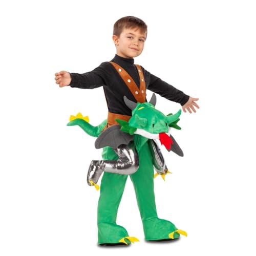 My Other Me Drachen-Kostüm, Unisex, mit Hose, grün, für Babys, Größe 12-24 Monate. Fliegen Sie in Ihren Träumen mit einem Hauch von Fantasie von My Other Me