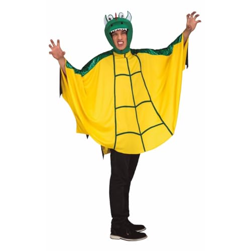 My Other Me Drachenkostüm für Erwachsene, Unisex, mit Poncho und Mütze, in Gelb und Grün, Größe ML. Ideal, um Ihre wilde Seite auf jeder Mottoparty zu entfesseln My Other Me Drachenkostüm für Erwachsene, Unisex, mit Poncho und Mütze, in Gelb und Grün, Größe ML. Ideal, um Ihre wilde Seite auf jeder Mottoparty zu entfesseln von My Other Me