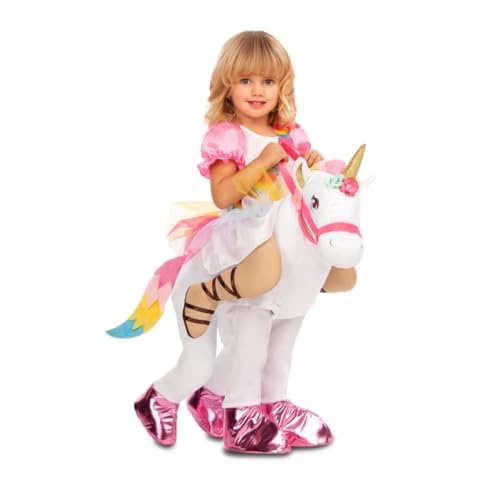 My Other Me Einhorn-Kostüm für Mädchen mit Hose in Weiß und Rosa, Größe 12-24 Monate. Verteilen Sie Magie und Freude auf jedem Schritt auf Ihrer nächsten Party. von My Other Me