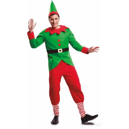 My Other Me Elfenkostüm für Erwachsene, rot und grün, mit Mütze, Hemd mit Gürtel und Hose, Größe XXXL, perfekt zum Blenden auf Weihnachtsfeiern My Other Me Elfenkostüm für Erwachsene, rot und grün, mit Mütze, Hemd mit Gürtel und Hose, Größe XXXL, perfekt zum Blenden auf Weihnachtsfeiern von My Other Me