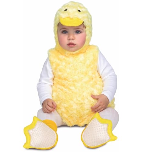 My Other Me Enten-Kostüm für Babys, Unisex, gelb, mit Kleid, Mütze, Schwanz und Söckchen, Größe 0-6 Monate. Der kuscheligste Teich bereitet sich auf die Party vor von My Other Me