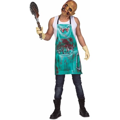 My Other Me Erwachsenenkostüm Chirurg in grün mit blutbefleckter Schürze, Größe ML, perfekt für einen gruseligen Halloween-Abend My Other Me Erwachsenenkostüm Chirurg in grün mit blutbefleckter Schürze, Größe ML, perfekt für einen gruseligen Halloween-Abend von My Other Me