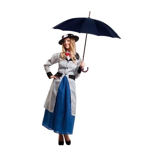 My Other Me Erwachsenenkostüm für Damen in Blau und Grau, mit Bruststück mit Fliege, Rock, Mantel und Hut Größe ML. Perfekt für einen klassischen Touch auf Ihrer Party. My Other Me Erwachsenenkostüm für Damen in Blau und Grau, mit Bruststück mit Fliege, Rock, Mantel und Hut Größe ML. Perfekt für einen klassischen Touch auf Ihrer Party. von My Other Me