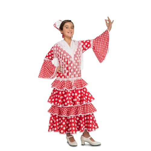 My Other Me Flamenca-Kostüm für Mädchen, weiß und rot, mit gepunktetem Kleid und Rüschen, Größe 10–12 Jahre. Perfekt, um die Folklore mit Stil und Freude zu genießen My Other Me Flamenca-Kostüm für Mädchen, weiß und rot, mit gepunktetem Kleid und Rüschen, Größe 10–12 Jahre. Perfekt, um die Folklore mit Stil und Freude zu genießen von My Other Me