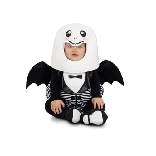 My Other Me Geister-Kostüm für Babys, Unisex, mit Anzug, Mütze, Söckchen und Flügeln, schwarz-weiß, Größe 7-12 Monate, gespenstische Süße für Halloween My Other Me Geister-Kostüm für Babys, Unisex, mit Anzug, Mütze, Söckchen und Flügeln, schwarz-weiß, Größe 7-12 Monate, gespenstische Süße für Halloween von My Other Me