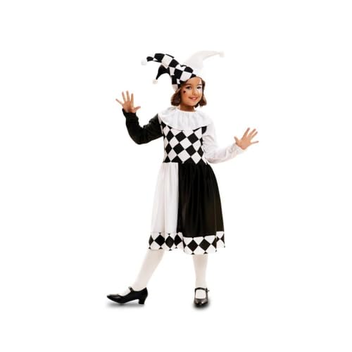 My Other Me Harlekin-Kostüm für Mädchen, mit Hut und Kleid, schwarz-weiß, Größe 5–6 Jahre, perfekt für Partys voller Lachen und Farbe My Other Me Harlekin-Kostüm für Mädchen, mit Hut und Kleid, schwarz-weiß, Größe 5–6 Jahre, perfekt für Partys voller Lachen und Farbe von My Other Me