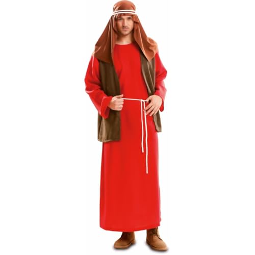 My Other Me Herren-Kostüm San José in Braun und Rot, mit Kopftuch, Tunika, Weste, Gürtel und Turban-Kordel, Größe ML. Erleben Sie die Geschichte mit Stil. von My Other Me