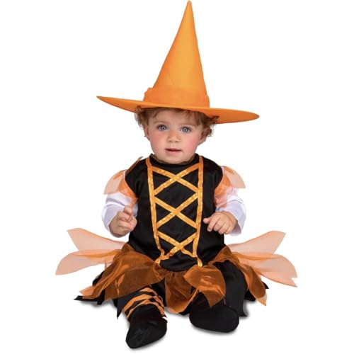 My Other Me Hexenkostüm für Babys, Mädchen, mit Hut und Overall, Orange und Schwarz, Größe 7-12 Monate. Verleiht jedem besonderen Anlass einen magischen und entzückenden Touch My Other Me Hexenkostüm für Babys, Mädchen, mit Hut und Overall, Orange und Schwarz, Größe 7-12 Monate. Verleiht jedem besonderen Anlass einen magischen und entzückenden Touch von My Other Me
