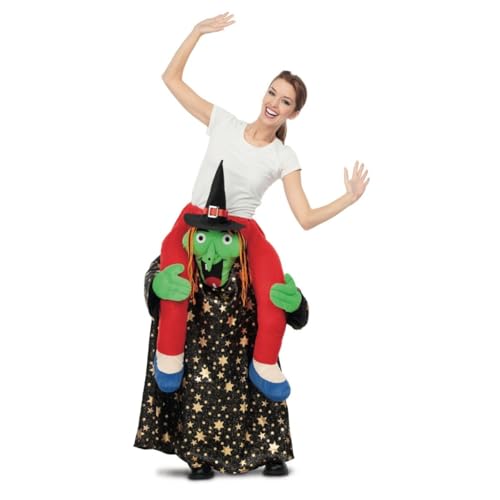 My Other Me Hexenkostüm mit Hose mit roter und grüner Figur, Unisex, Erwachsene, Größe ML. Perfekt für eine Nacht voller Magie und Spaß My Other Me Hexenkostüm mit Hose mit roter und grüner Figur, Unisex, Erwachsene, Größe ML. Perfekt für eine Nacht voller Magie und Spaß von My Other Me