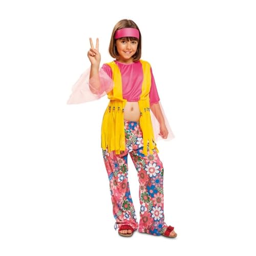 My Other Me Hippie Kostüm für Mädchen, mit Stirnband, Oberteil mit Weste und Hose, in Rosa- und Gelbtönen, Größe 7–9 Jahre. Vibriert im Rhythmus der Liebe und des Friedens auf jeder Party My Other Me Hippie Kostüm für Mädchen, mit Stirnband, Oberteil mit Weste und Hose, in Rosa- und Gelbtönen, Größe 7–9 Jahre. Vibriert im Rhythmus der Liebe und des Friedens auf jeder Party von My Other Me