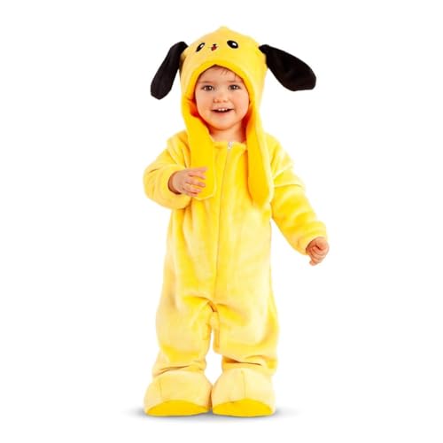 My Other Me Hundekostüm für Babys, Unisex, gelber Overall, Mütze mit Ohren, Schuhen und Schwanz, Größe 12-24 Monate, perfekt für die schönsten Fotos von My Other Me