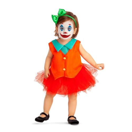 My Other Me Joker-Kostüm für Mädchen, mit Rock, Weste, Haarreif in Rot und Orange, Größe 12-24 Monate. Verleihen Sie jeder Kostümparty Freude. My Other Me Joker-Kostüm für Mädchen, mit Rock, Weste, Haarreif in Rot und Orange, Größe 12-24 Monate. Verleihen Sie jeder Kostümparty Freude. von My Other Me