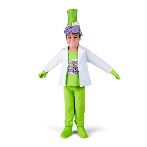 My Other Me K-Lehrer-Kostüm für Jungen mit Mütze mit Brille, T-Shirt mit Jacke, Hose, Stiefelstulpen und Handschuhen, Grün, Größe 6-7 Jahre, perfekt für eine Wissenschaftsmesse von My Other Me