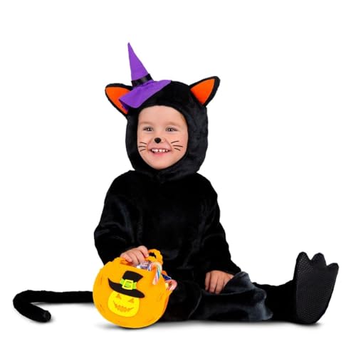 My Other Me Katzenkostüm für Babys, Unisex, mit Mütze, Overall, Stiefelstulpen, Schwanz und Kürbistasche, in Orange und Schwarz, Größe 12-24 Monate. Perfekt für Halloween in großer Größe My Other Me Katzenkostüm für Babys, Unisex, mit Mütze, Overall, Stiefelstulpen, Schwanz und Kürbistasche, in Orange und Schwarz, Größe 12-24 Monate. Perfekt für Halloween in großer Größe von My Other Me