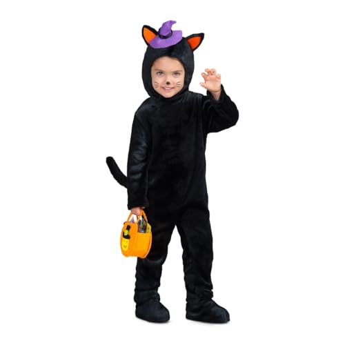 My Other Me Katzenkostüm für Kinder, unisex, orange und schwarz, mit Mütze, Overall, Stiefelstulpen, Schwanz und Kürbistasche, Größe 3-4 Jahre, ideal für ein Halloween voller Spaß. My Other Me Katzenkostüm für Kinder, unisex, orange und schwarz, mit Mütze, Overall, Stiefelstulpen, Schwanz und Kürbistasche, Größe 3-4 Jahre, ideal für ein Halloween voller Spaß. von My Other Me