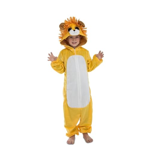 My Other Me Kinderkostüm Löwe, Pyjama-Stil, mit Kapuze, lächelndes Gesicht, gelb und weiß, Größe 10-12 Jahre, perfekt für eine wilde Mottoparty My Other Me Kinderkostüm Löwe, Pyjama-Stil, mit Kapuze, lächelndes Gesicht, gelb und weiß, Größe 10-12 Jahre, perfekt für eine wilde Mottoparty von My Other Me