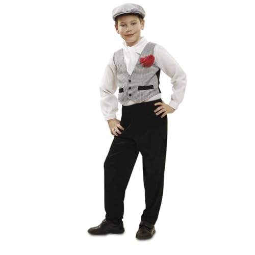 My Other Me Kinderkostüm Madrid, Größe 7-9 Jahre, inkl. Baskenmütze, schwarz-weißer Overall mit karierter Weste und falschen Taschen, ideal für Partys. My Other Me Kinderkostüm Madrid, Größe 7-9 Jahre, inkl. Baskenmütze, schwarz-weißer Overall mit karierter Weste und falschen Taschen, ideal für Partys. von My Other Me