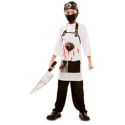 My Other Me Kinderkostüm mit schwarz-weißem Chirurg mit Mütze, Maske, T-Shirt und Schürze, Größe 5-6 Jahre. Perfekt für eine Nacht des gruseligen Horrors My Other Me Kinderkostüm mit schwarz-weißem Chirurg mit Mütze, Maske, T-Shirt und Schürze, Größe 5-6 Jahre. Perfekt für eine Nacht des gruseligen Horrors von My Other Me