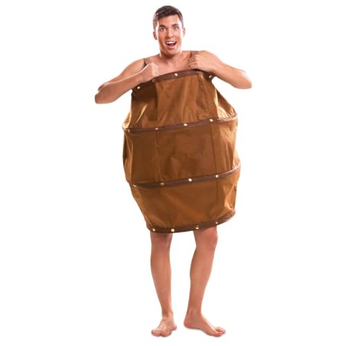 My Other Me Kostüm für Erwachsene, Unisex, Größe M-L. Inklusive gepolstertem braunem Kleid mit simulierten Döben, dunklen Ringen mit goldenen Nieten und braunen Trägern zum Anheben. My Other Me Kostüm für Erwachsene, Unisex, Größe M-L. Inklusive gepolstertem braunem Kleid mit simulierten Döben, dunklen Ringen mit goldenen Nieten und braunen Trägern zum Anheben. von My Other Me