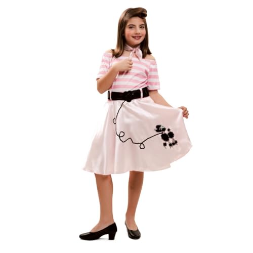 My Other Me Kostüm für Mädchen, Größe 10–12 Jahre, inklusive Kleid mit rosa gestreifter Bluse und weißem Rock mit Hundeaufdruck, breiter schwarzer Gürtel und Halstuch, zum Tanzen. My Other Me Kostüm für Mädchen, Größe 10–12 Jahre, inklusive Kleid mit rosa gestreifter Bluse und weißem Rock mit Hundeaufdruck, breiter schwarzer Gürtel und Halstuch, zum Tanzen. von My Other Me
