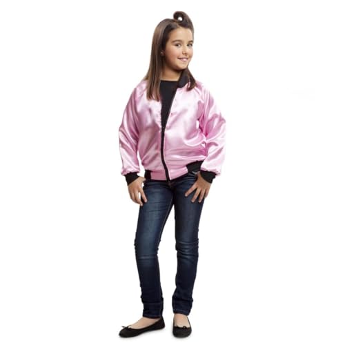 My Other Me Kostüm für Mädchen aus den 50er-Jahren mit Satinjacke in Rosa und Schwarz, Größe 7-9 Jahre. Erleben Sie den klassischen Stil mit einem modernen Touch My Other Me Kostüm für Mädchen aus den 50er-Jahren mit Satinjacke in Rosa und Schwarz, Größe 7-9 Jahre. Erleben Sie den klassischen Stil mit einem modernen Touch von My Other Me