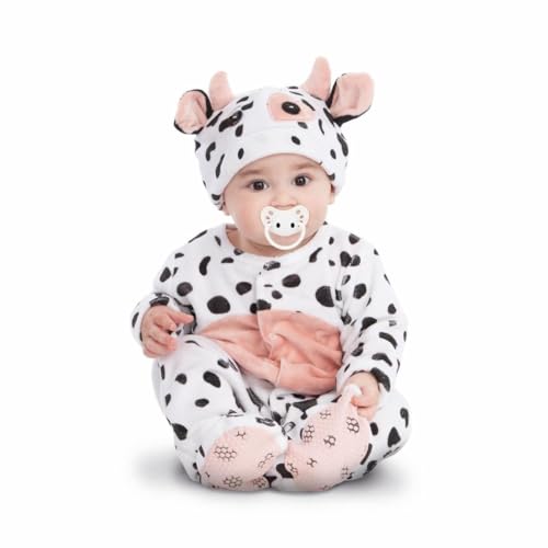 My Other Me Kuh-Kostüm für Babys, Unisex, mit Mütze, Overall, Schuhe, Schwanz, Schnuller, schwarz-weiß, Größe 7-12 Monate, ideal für einen entzückenden und kuscheligen Karneval My Other Me Kuh-Kostüm für Babys, Unisex, mit Mütze, Overall, Schuhe, Schwanz, Schnuller, schwarz-weiß, Größe 7-12 Monate, ideal für einen entzückenden und kuscheligen Karneval von My Other Me