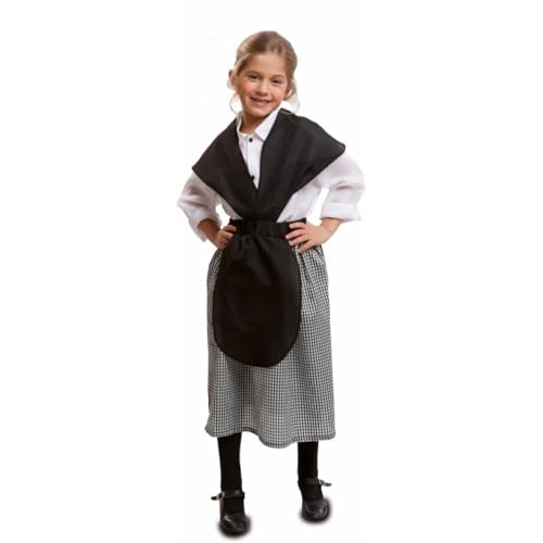 My Other Me - Mädchenkostüm Castanera mit Halstuch, Hemd und Rock mit Schürze in Schwarz und Weiß, Größe 7-9 Jahre. Perfekt für einen echten Herbst My Other Me - Mädchenkostüm Castanera mit Halstuch, Hemd und Rock mit Schürze in Schwarz und Weiß, Größe 7-9 Jahre. Perfekt für einen echten Herbst von My Other Me