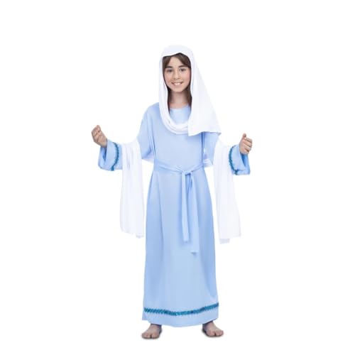 My Other Me Mädchenkostüm Jungfrau Maria mit Kopfmantel, Tunika, Kleid und Gürtel, in weiß und blau, Größe 5-6 Jahre. Feiern Sie Weihnachten mit Zärtlichkeit My Other Me Mädchenkostüm Jungfrau Maria mit Kopfmantel, Tunika, Kleid und Gürtel, in weiß und blau, Größe 5-6 Jahre. Feiern Sie Weihnachten mit Zärtlichkeit von My Other Me