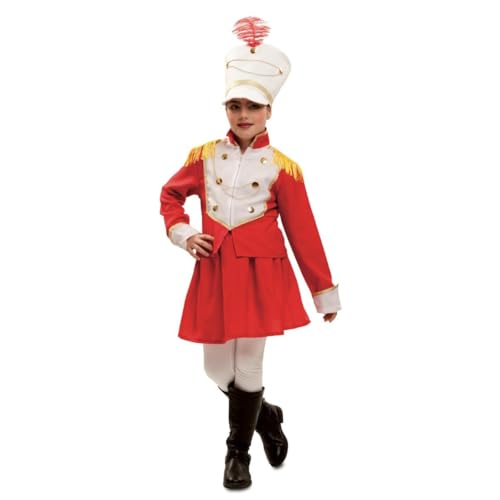 My Other Me Majorette-Kostüm mit weißem und rotem Band für Mädchen, mit Hut, Jacke und Rock, Größe 3-4 Jahre, perfekt, um auf der fröhlichsten Parade zu glänzen My Other Me Majorette-Kostüm mit weißem und rotem Band für Mädchen, mit Hut, Jacke und Rock, Größe 3-4 Jahre, perfekt, um auf der fröhlichsten Parade zu glänzen von My Other Me