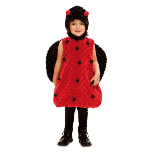 My Other Me Marienkäfer-Kostüm für Kinder, Unisex, mit Mütze und Kleid mit Flügeln in schwarz und rot, Größe 3-4 Jahre, perfekt zum Aufwachen des Lächelns am Karneval My Other Me Marienkäfer-Kostüm für Kinder, Unisex, mit Mütze und Kleid mit Flügeln in schwarz und rot, Größe 3-4 Jahre, perfekt zum Aufwachen des Lächelns am Karneval von My Other Me