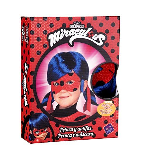 My Other Me Me- Cat Noir Lady Bug Perücke, mehrfarbig (230143) von My Other Me