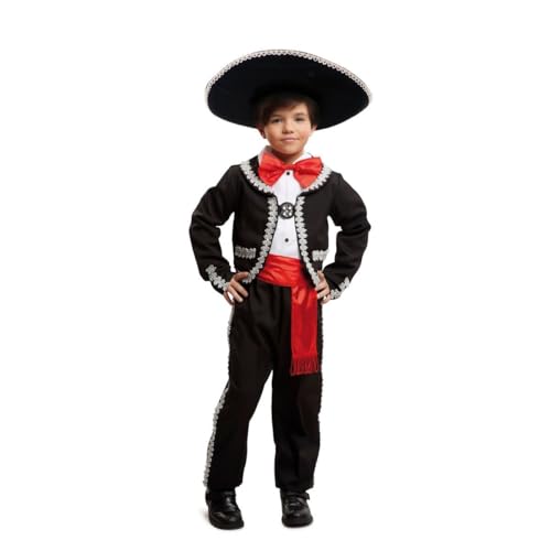 My Other Me Mexikanisches Kinderkostüm mit Jacke, Fliege, Schärpe und Hose, Rot und Schwarz, Größe 10-12 Jahre, perfekt für mexikanische Unabhängigkeitstag von My Other Me