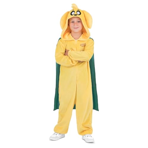 My Other Me Mike (Mikecrack) Pyjama-Kostüm mit Kapuze, Umhang, Schwanz und Soundbox in Gelb, Unisex, Größe 3-4 Jahre. Entdecken Sie die Magie des Spaßes. von My Other Me