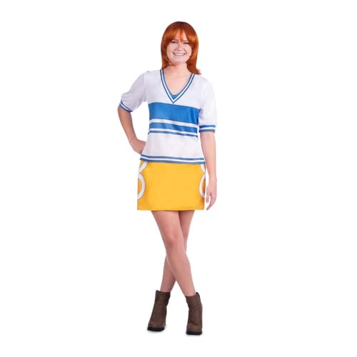 My Other Me Nami-Kostüm für Erwachsene mit Perücke, T-Shirt und Rock in Weiß und Orange, Größe M. Blenden Sie auf Ihrer nächsten Mottoparty mit Stil und Farbe My Other Me Nami-Kostüm für Erwachsene mit Perücke, T-Shirt und Rock in Weiß und Orange, Größe M. Blenden Sie auf Ihrer nächsten Mottoparty mit Stil und Farbe von My Other Me