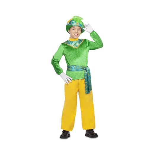 My Other Me Paja-Kostüm für Kinder, Unisex, in Gelb und Grün, mit Mütze, Hemd, Gürtel und Hose, Größe 5-6 Jahre. Perfekt für einen magischen Karneval von My Other Me