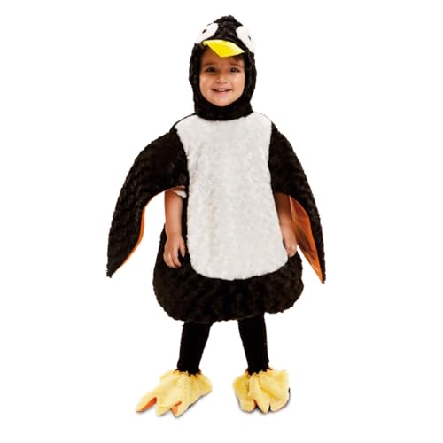 My Other Me Pinguin-Kostüm für Babys, Unisex, Größe 1-2 Jahre, inklusive Mütze mit runden Augen und gelbem Schnabel, schwarz-weißes Kleid mit Flügeln und gelbem Fußsack, bereit zum Reinschlüpfen. My Other Me Pinguin-Kostüm für Babys, Unisex, Größe 1-2 Jahre, inklusive Mütze mit runden Augen und gelbem Schnabel, schwarz-weißes Kleid mit Flügeln und gelbem Fußsack, bereit zum Reinschlüpfen. von My Other Me