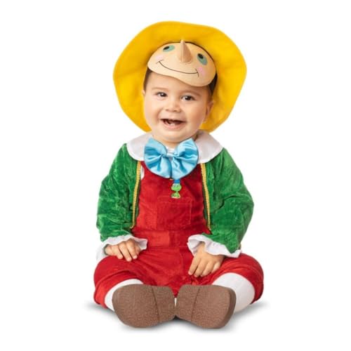 My Other Me Pinocchio-Kostüm für Babys, Unisex, mit Mütze, Maske, Jacke und Latzhose in Rot und Grün, Größe 7-12 Monate. Perfekt für eine unvergessliche Kostümparty My Other Me Pinocchio-Kostüm für Babys, Unisex, mit Mütze, Maske, Jacke und Latzhose in Rot und Grün, Größe 7-12 Monate. Perfekt für eine unvergessliche Kostümparty von My Other Me